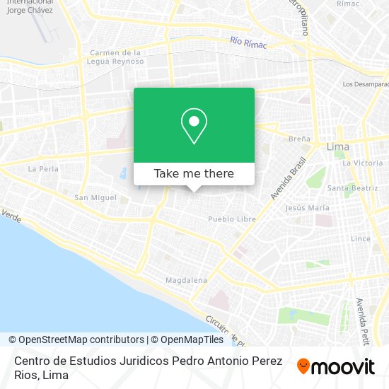Centro de Estudios Juridicos Pedro Antonio Perez Rios map