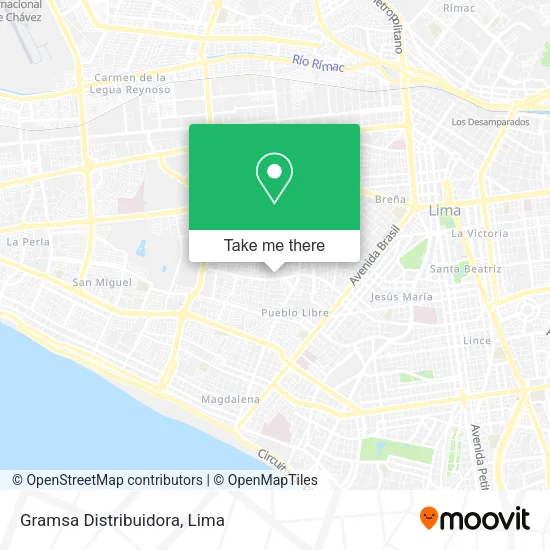 Mapa de Gramsa Distribuidora