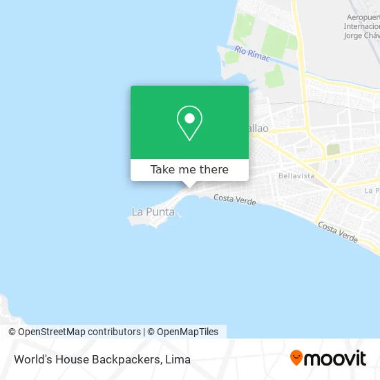 World's House Backpackers map