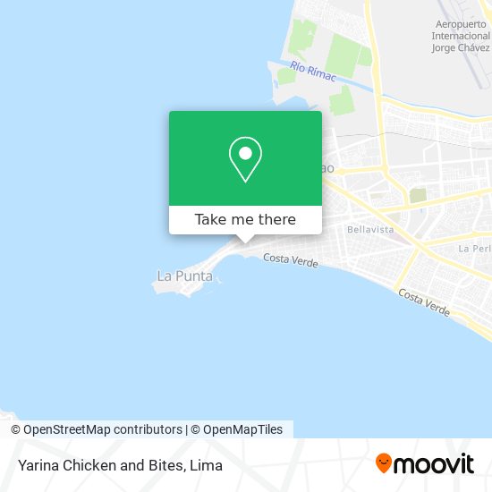 Yarina Chicken and Bites map