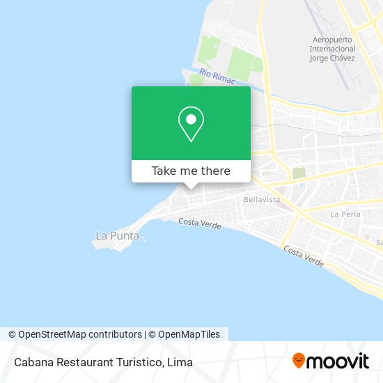 Cabana Restaurant Turistico map