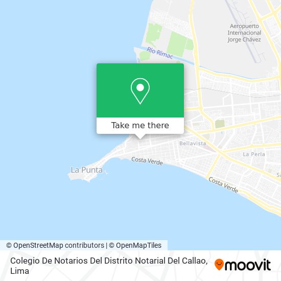Colegio De Notarios Del Distrito Notarial Del Callao map