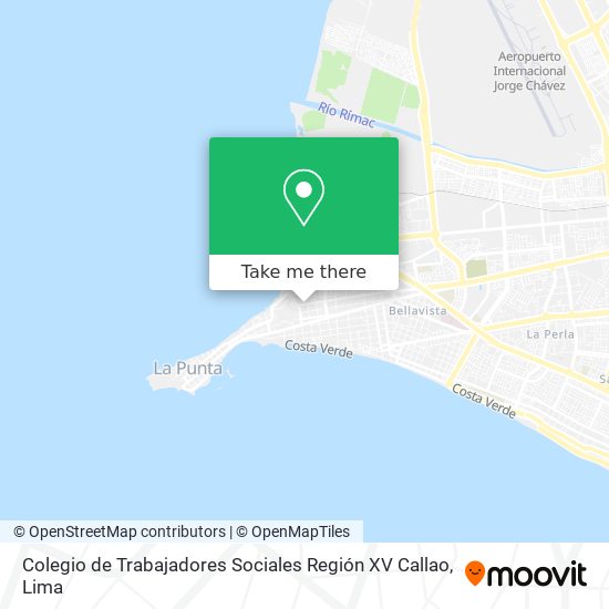 Colegio de Trabajadores Sociales Región XV Callao map