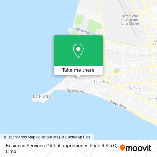 Mapa de Business Services-Global Impresiones Rusbel S a C