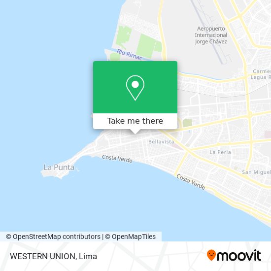 WESTERN UNION map