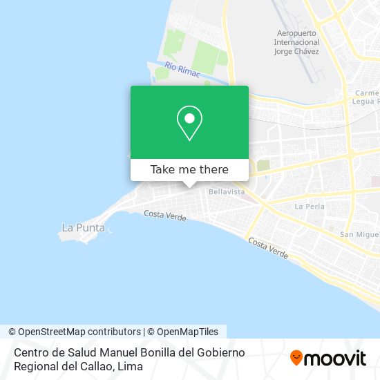 Centro de Salud Manuel Bonilla del Gobierno Regional del Callao map