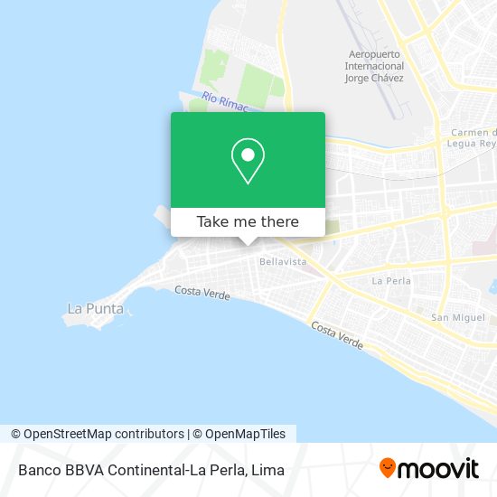 Banco BBVA Continental-La Perla map