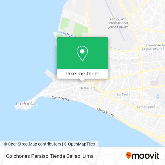 Colchones Paraiso Tienda Callao map