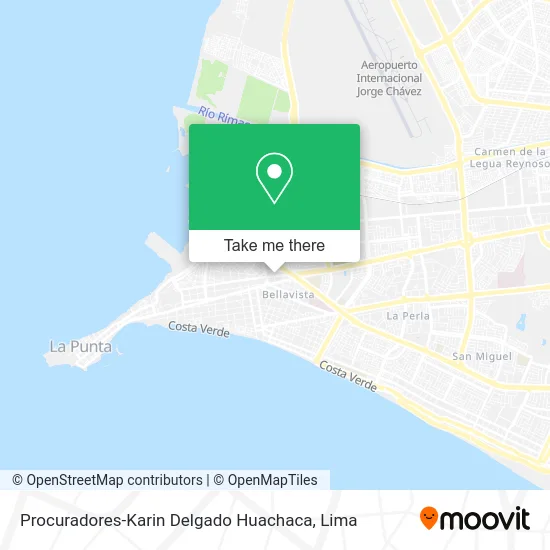 Procuradores-Karin Delgado Huachaca map