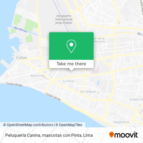 Peluquería Canina, mascotas con Pinta map