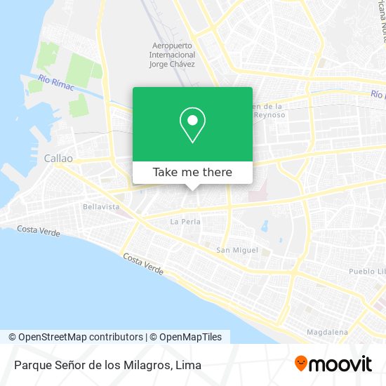 Mapa de Parque Señor de los Milagros