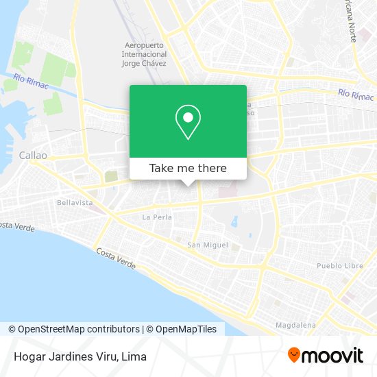 Hogar Jardines Viru map