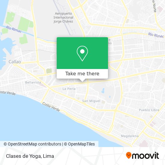 Clases de Yoga map