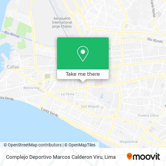 Complejo Deportivo Marcos Calderon Viru map