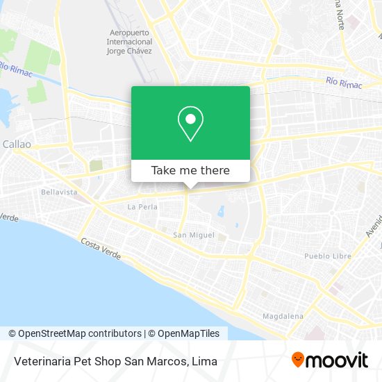 Veterinaria Pet Shop San Marcos map