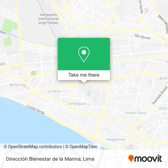 Dirección Bienestar de la Marina map