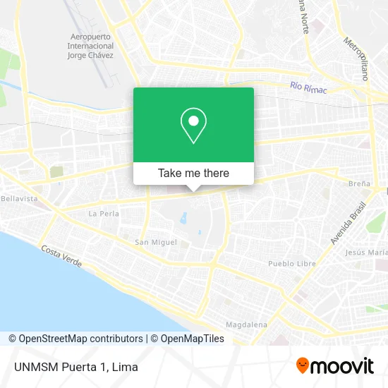 Mapa de UNMSM Puerta 1