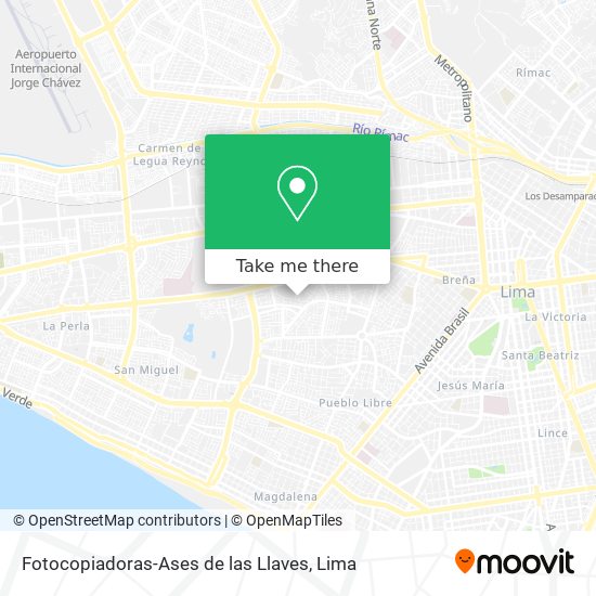 Mapa de Fotocopiadoras-Ases de las Llaves