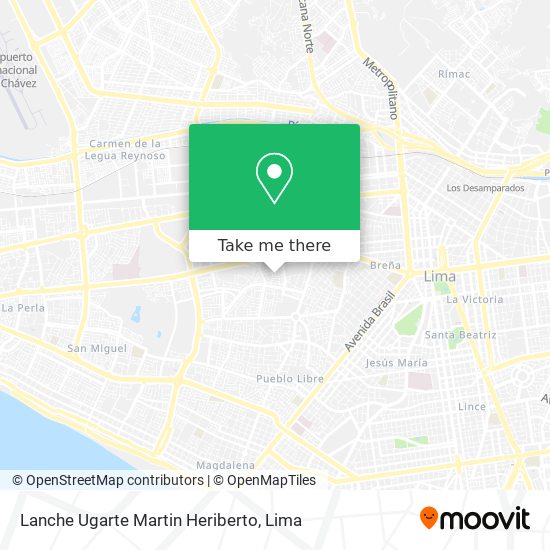 Lanche Ugarte Martin Heriberto map
