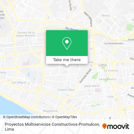 Proyectos Multiservicios Constructivos-Promulcon map