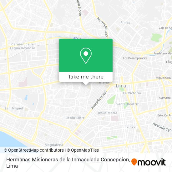 Hermanas Misioneras de la Inmaculada Concepcion map