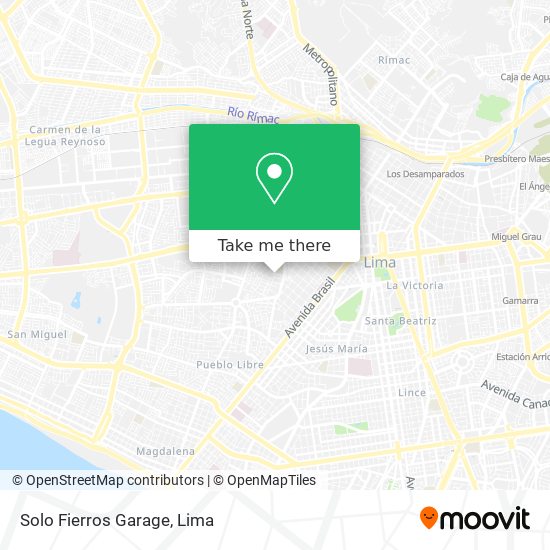 Solo Fierros Garage map