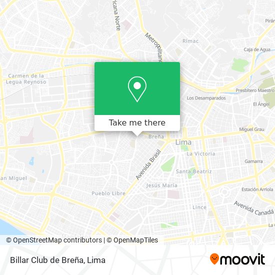 Billar Club de Breña map