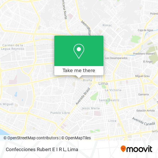 Confecciones Rubert E I R L map