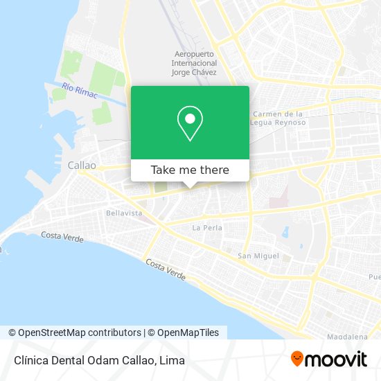 Clínica Dental Odam Callao map