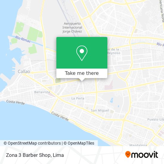 Zona 3 Barber Shop map