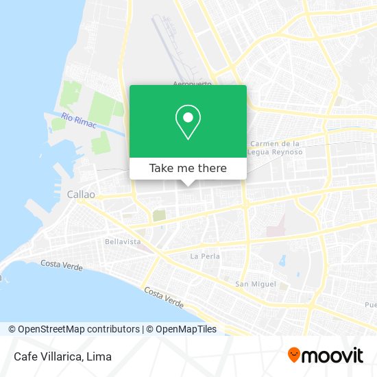 Cafe Villarica map