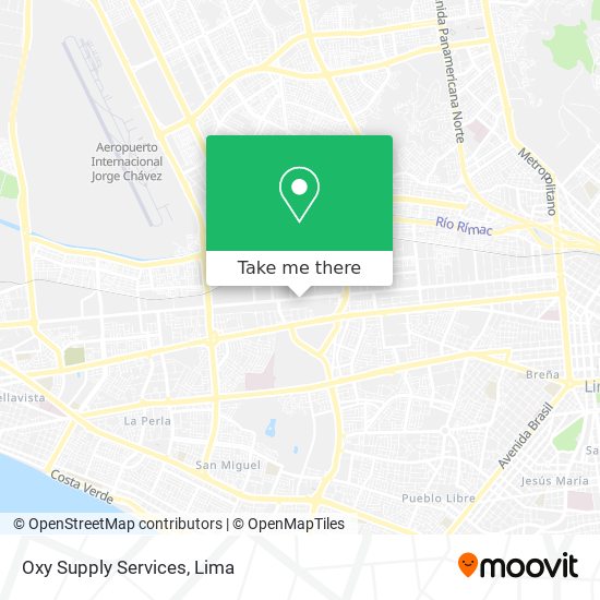 Oxy Supply Services map