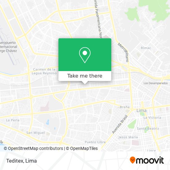 Teditex map