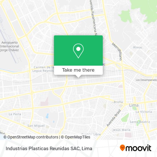 Industrias Plasticas Reunidas SAC map