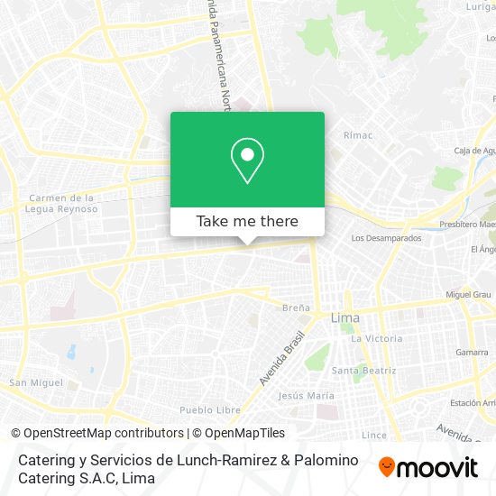 Catering y Servicios de Lunch-Ramirez & Palomino Catering S.A.C map