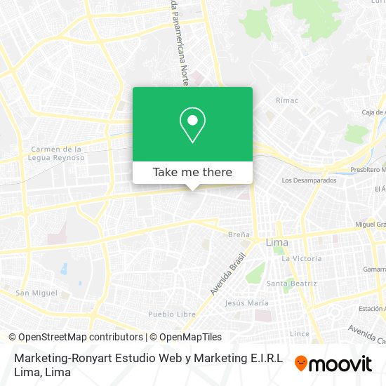 Marketing-Ronyart Estudio Web y Marketing E.I.R.L Lima map