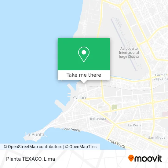 Planta TEXACO map