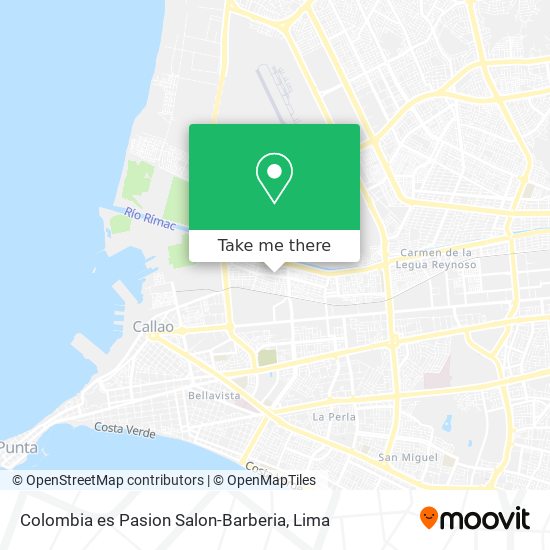 Colombia es Pasion Salon-Barberia map