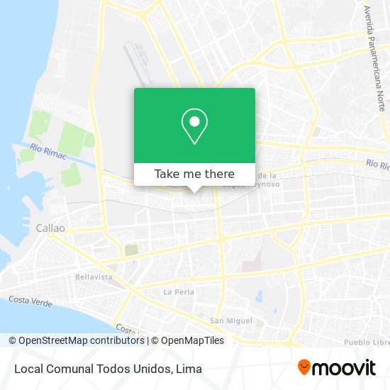 Local Comunal Todos Unidos map