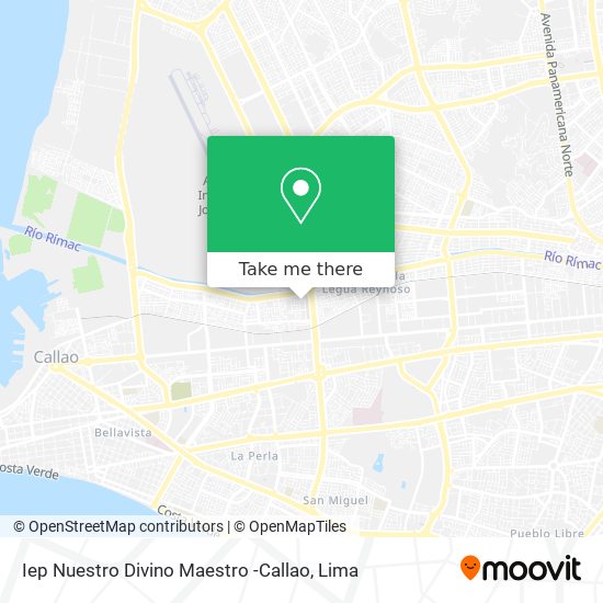 Iep Nuestro Divino Maestro -Callao map