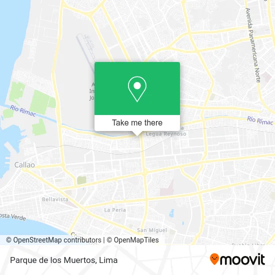 Parque de los Muertos map