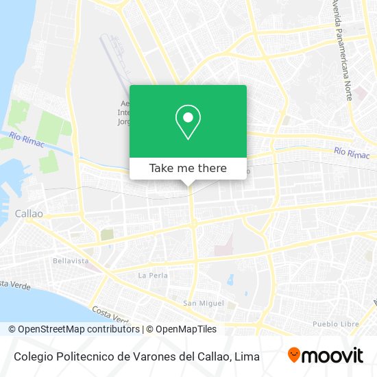 Mapa de Colegio Politecnico de Varones del Callao