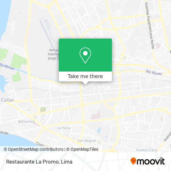 Mapa de Restaurante La Promo