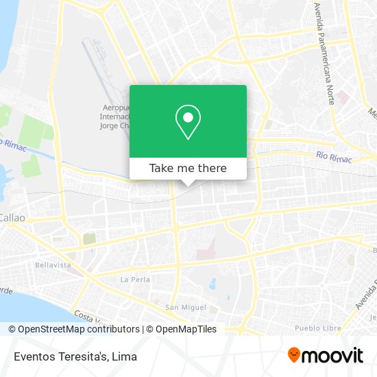 Eventos Teresita's map