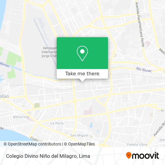 Colegio Divino Niño del Milagro map