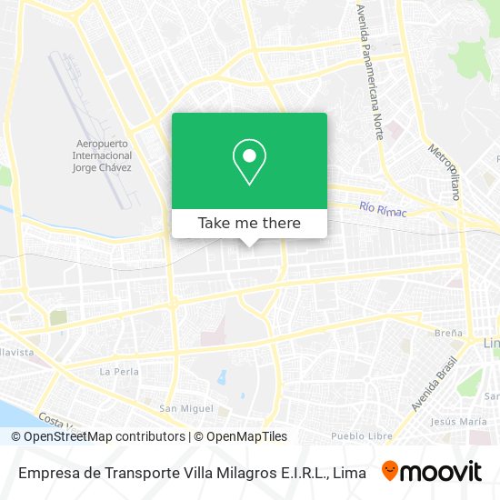 Empresa de Transporte Villa Milagros E.I.R.L. map