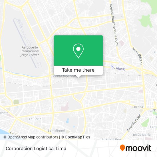 Mapa de Corporacion Logistica