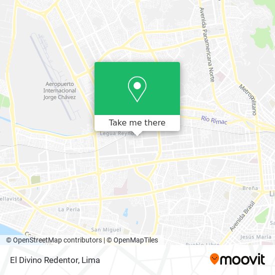 El Divino Redentor map