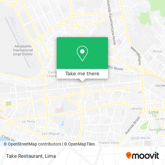 Take Restaurant map