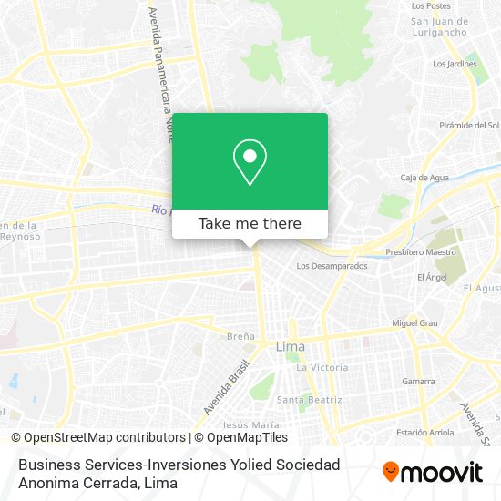 Business Services-Inversiones Yolied Sociedad Anonima Cerrada map